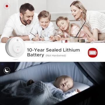 X-Sense 10-Year Battery Smoke Alarm with LED Indicator