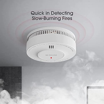 X-Sense 10-Year Battery Smoke Alarm with LED Indicator