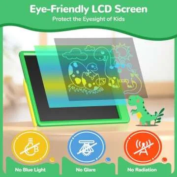 TECJOE LCD Writing Tablet for Kids, 11 Inch Drawing Tablets for Kids, Boys Toys Gifts Dinosaur Doodle Board, Toddlers Travel Games Learning Toy Christmas Birthday Gifts for 3 4 5 6 Year Old Boys Green