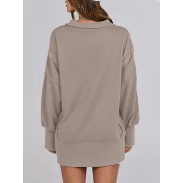 ANRABESS Oversized Women's Sweatshirt Fall 2024 Fashion