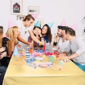 Just Shimmer Gold Tablecloth with Stunning Matte Finish 40x108