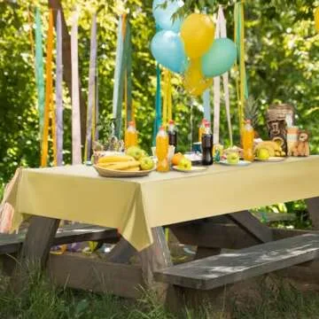 Just Shimmer Gold Tablecloth with Stunning Matte Finish 40x108
