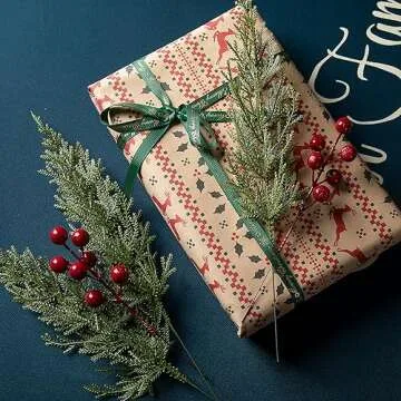 60 Pcs Christmas 3D Artificial Pine Branches Set