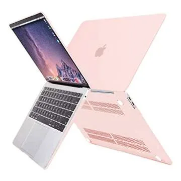 MOSISO Compatible with MacBook Air 13 inch Case 2022 2021 2020 2019 2018 Release A2337 M1 A2179 A1932 Touch ID, Plastic Hard Shell Cover&Keyboard Cover for MacBook Air 13.3 inch Case, Chalk Pink