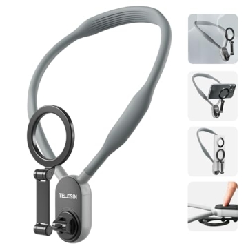 TELESIN° Magnetic Neck Mount for Phones, Neck Cell Phone Holder POV/Vlog Selfie Mount Hand Free Pho...