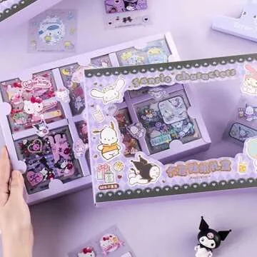 60 Sheets Kuromi Stickers Set for Laptop Water Bottle Travel Case Phone Skateboard - Vinyl Waterproof Kawaii Stickers for Kids Adults Teens Girls (kulomi Sticker)