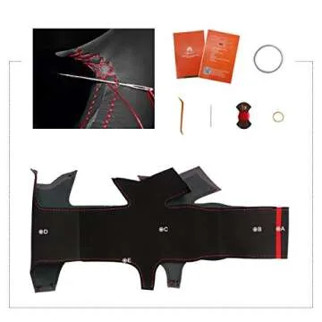 MEWANT Car Steering Wheel Cover Wrap for Honda S2000 Civic Si Acura RSX Type-S 2005 Hand-Stitched Black Suede