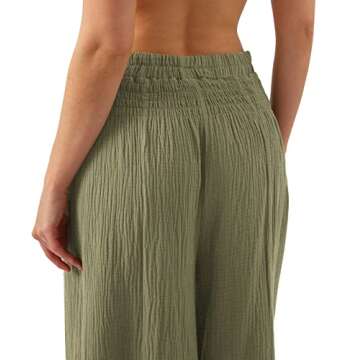 Amazhiyu Women's Palazzo Yoga Pants for Hot Summer