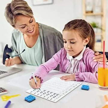 Scribbledo Dry Erase Handwriting Practice for Kids 9 x 12 inch Alphabet Tracing Board Whiteboard Letter Tracing for Kids Ages 3-5 Write and Wipe Alphabet Practice Cards Letters Writing Board