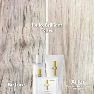 dpHUE Gentle Brightening Shampoo - 8.5 oz - Cleanses While Boosting Brightness & Shine - Fresh, Floral Scent - Color Safe, Vegan, Cruelty Free
