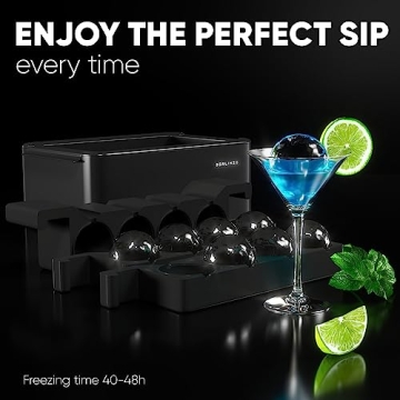 Berlinzo Ice Ball Maker - Clear Ice for Cocktails and Whiskey