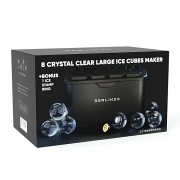 Berlinzo Ice Ball Maker - Clear Ice for Cocktails and Whiskey