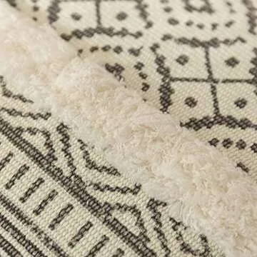 Tiffasea Throw Pillow Cover Boho Decorative Accent Neutral Soft Tufted Cushion Case Farmhouse Decor Woven Tassel Pillow Cover for Home Bedroom Couch Sofa Living Room