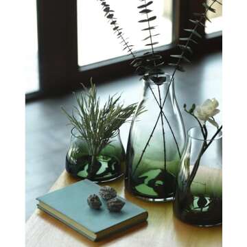 Stylish CONVIVA Glass Vase Set for Modern Home Decor