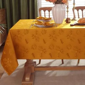 Elegant SASTYBALE Christmas Fall Tablecloth for Festive Dining