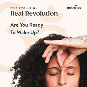 NutriRise Organic Ashwagandha Capsules for Stress Relief