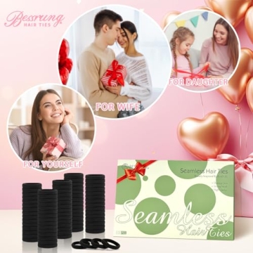 100PCS Hair Ties for Women and Girls - No Damage Elastic