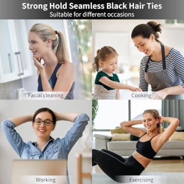 100PCS Hair Ties for Women and Girls - No Damage Elastic