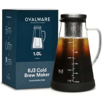 Ovalware Cold Brew & Tea Maker - 1.0L Airtight