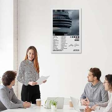 Drake Views Album Cover Canvas Wall Art Poster