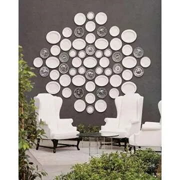 Flatirons Disc Adhesive Medium Plate Hanger Set (4-3 Inch Hangers)