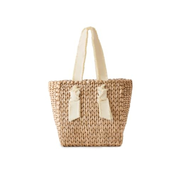 PAMELA MUNSON Women's Petite Isla Bahia Bag, Ivory, Tan, One Size