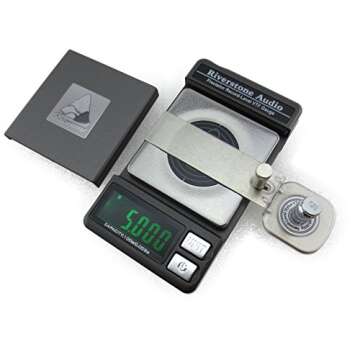 Riverstone Audio Precision Record Level Turntable Stylus Tracking Force Pressure Gauge/Scale 100g, 0.005g Resolution (Graphite)