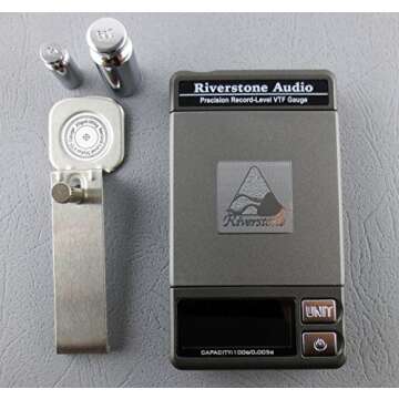 Riverstone Audio Precision Record Level Turntable Stylus Tracking Force Pressure Gauge/Scale 100g, 0.005g Resolution (Graphite)