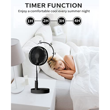 UN UNITEDTIME Adjustable Portable Fan with Remote Control
