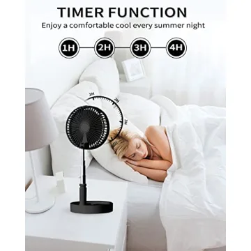 UN UNITEDTIME Adjustable Portable Fan with Remote Control