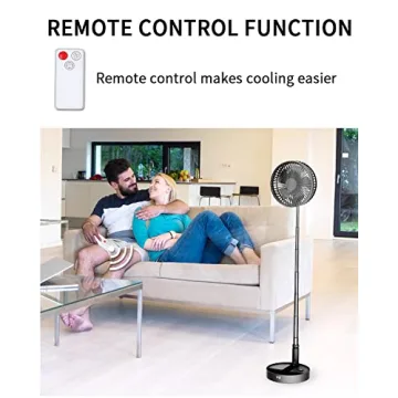 UN UNITEDTIME Adjustable Portable Fan with Remote Control