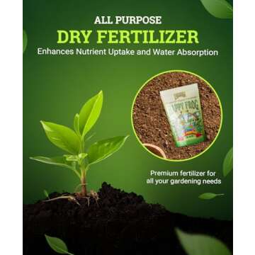 FoxFarm Happy Frog All Purpose Fertilizer - with Active Soil Microbes - Fast Acting Organic Gardening Plant Care - Nutrient Rich Plant Food Outdoor and Indoor – NPK 6-4-5 (4 lb Bag)