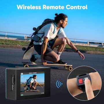 AKASO EK7000 4K30FPS WiFi Action Camera with Remote Control