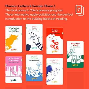 Yoto Phonics: Letters & Sounds - Engaging Audio Cards for Kids 3+