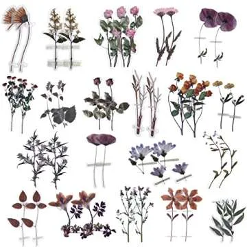 445 PCS Vintage Scrapbook Paper Journaling Scrapbooking Supplies Kit Aesthetic Decorative Craft Paper include 40 Sheet Flowers Stickers for Planner, Bullet Journaling, Junk Journal, Retro Crafts