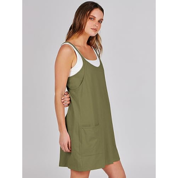 ANRABESS Women Summer Mini Romper Dress Athletic Outfit