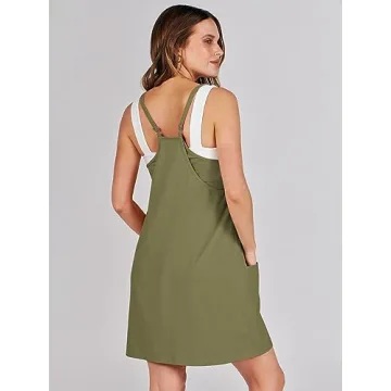 ANRABESS Women Summer Mini Romper Dress Athletic Outfit