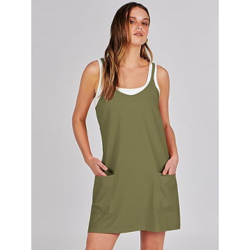 ANRABESS Women Summer Mini Romper Dress Athletic Outfit