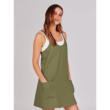 ANRABESS Women Summer Mini Romper Dress Athletic Outfit