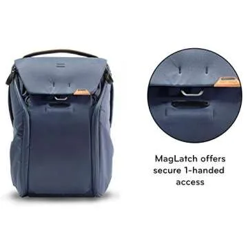 Peak Design Everyday Backpack V2 20L, Camera Bag, Laptop Backpack with Tablet Sleeves, Midnight (BEDB-20-MN-2)