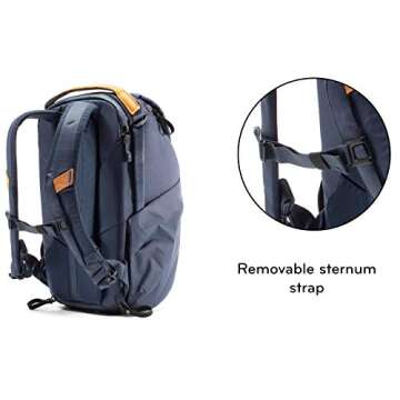 Peak Design Everyday Backpack V2 20L, Camera Bag, Laptop Backpack with Tablet Sleeves, Midnight (BEDB-20-MN-2)