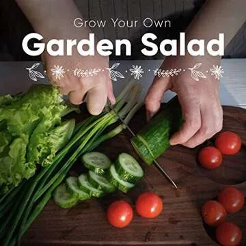 Certified Organic Vegetable Seeds - 9 Heirloom Seeds for Planting Vegetables - Seed Packets & Gift Box - Cherry Tomato, Romaine Lettuce, Broccoli, Cucumber, Radish, Sugar Snap Pea, Arugula, Basil