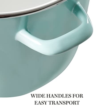 Martha Stewart Thayer 12-Quart Enamel Steel Stock Pot