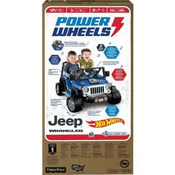 Power Wheels Hot Wheels Jeep Wrangler Ride-On Vehicle for Kids