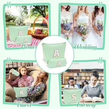 YOOLIFE Personalized Makeup Bag for Women & Teens