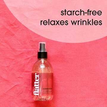 Soak Flatter Smoothing Spray Naturally-derived Wrinkle Release Spray | Starch-Free Alternative for Ironing, Quilting & Sewing | 8oz | (Celebration)