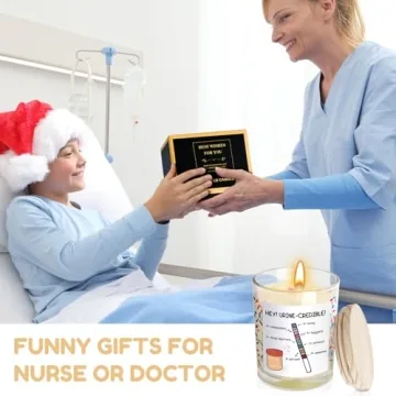 Funny Thank You Gifts for Nurse, Hilarious Thank You Gifts for Doctor, Nurse, Urologist, Nephrologist, Healthcare Worker,Clinical Instructor, Urology, Urine Pun Appreciation Gifts, 7oz Lavender Candle