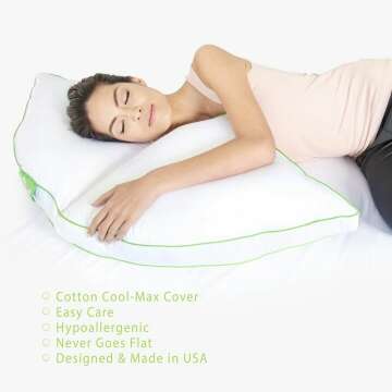 Sleep Yoga® Side Sleeper Pillow for Perfect Support