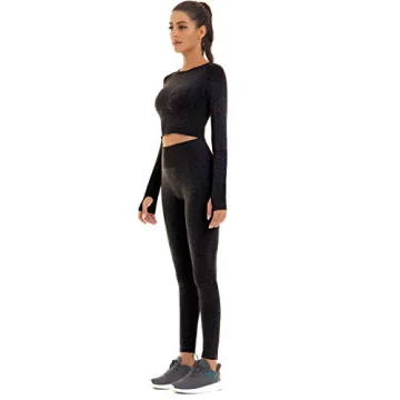 Toplook Women Seamless Workout Set Athletic Wear for Gym