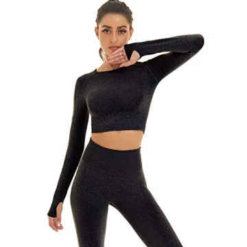 Toplook Women Seamless Workout Set Athletic Wear for Gym